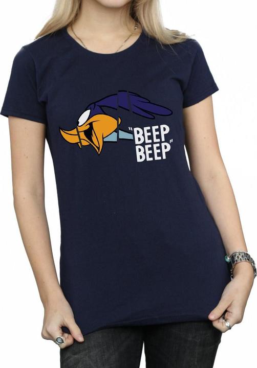 Immagine prodotto Looney Tunes Maglietta in cotone Beep Beep Road Runner Donna/Ladies (L)
