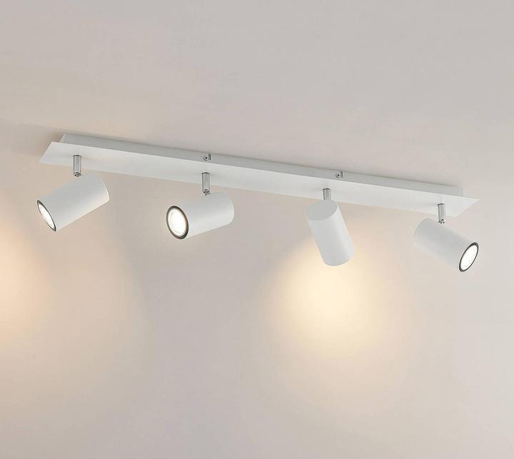 Immagine prodotto Lindby Faretto da soffitto Joffrey, 4 luci, 80 cm, bianco (GU10)