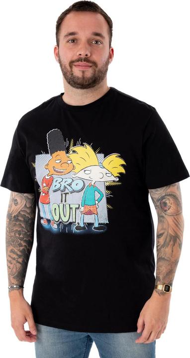 Immagine prodotto Hey Arnold! Bro It Out Maglietta Maniche Corte Uomo (L)