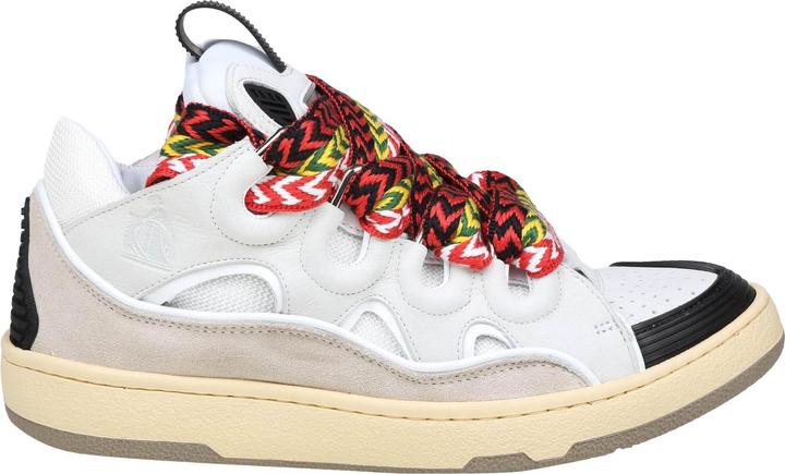 Image du produit Lanvin curb sneakers in leather and suede with multicolor laces (42)