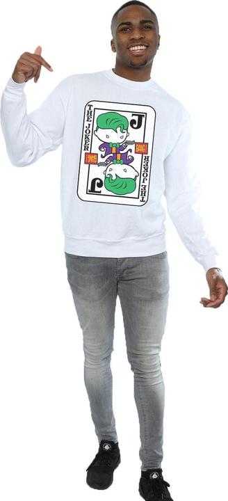 Actual product image Mens Chibi Joker Playing Card Sweatshirt (L)