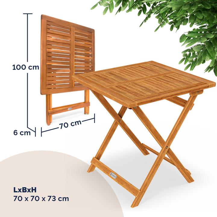Image du produit Casaria Table de jardin (70 cm)