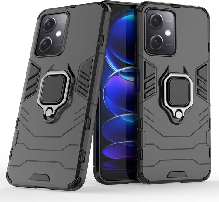 Immagine prodotto Hurtel Custodia Ring Armor per Xiaomi Redmi Note 12 5G / Poco X5 5G Armor Cover Magnetic Holder Ring Black (Xiaomi Redmi Note 12 5G)