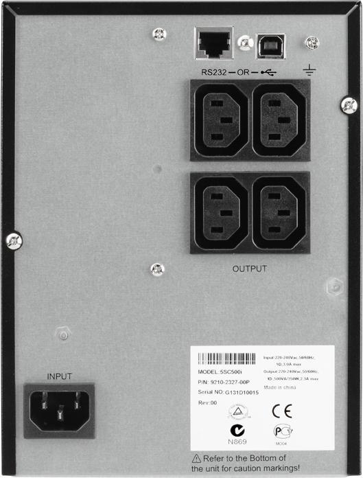 Image du produit Eaton 5sc500i (500 VA, 350 W, Line-interactive Onduleur)