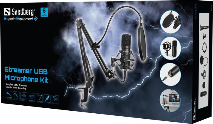 Productafbeelding Sandberg Streamer USB Microfoon Kit