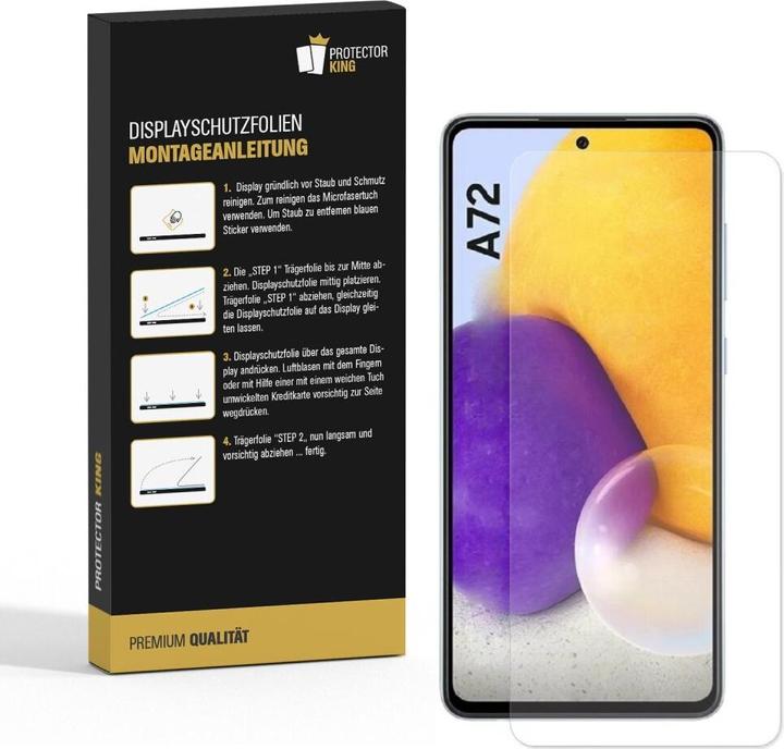 Actual product image Protectorking 2x Panzerfolie Anti-Shock matt entspiegelt (2 Piece, Samsung Galaxy A72)