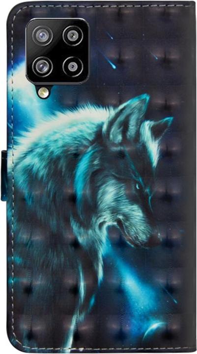 Actual product image Cover-Discount Galaxy A42 - case glitter effect wolf (Samsung Galaxy A42 5G)