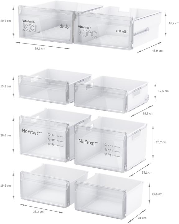 Image du produit Bosch Hausgeräte KFN96VPEA (605 l)