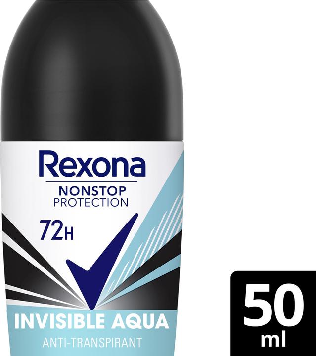 Produktbild Rexona Nonstop Deo Roll, Invisible Aqua (Roll-on, 50 ml)