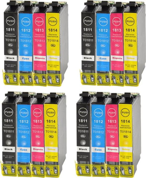 Image du produit Hermex Cartouches d'encre compatibles Epson Expression Home XP-422 (M, Y, C, CF)