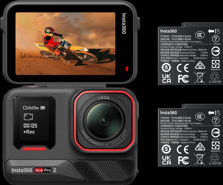 Insta360 Ace Pro2 Dual Battery Bundle (30p, Bluetooth, Wi-Fi)