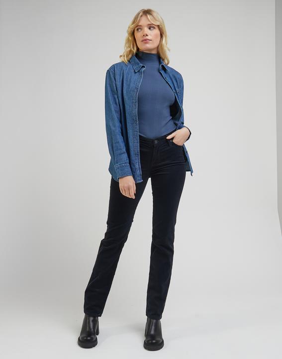 Actual product image Lee Marion Cord Pant Straight Fit Black (W31/L33)