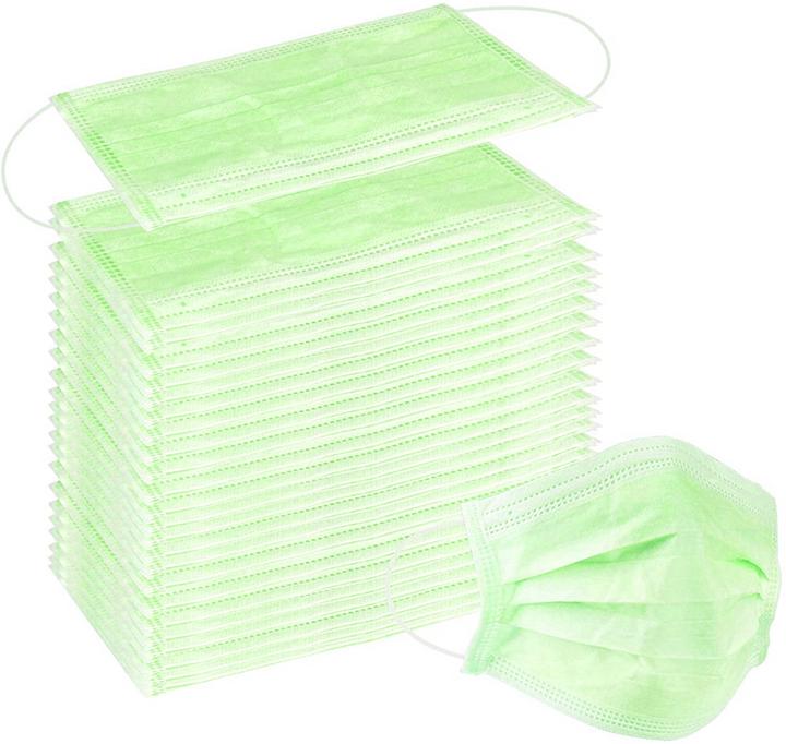 Produktbild PhoneLook Gesichtsmasken Box Set von 50 chirurgischen Mundschutz Masken Grün (50 x)