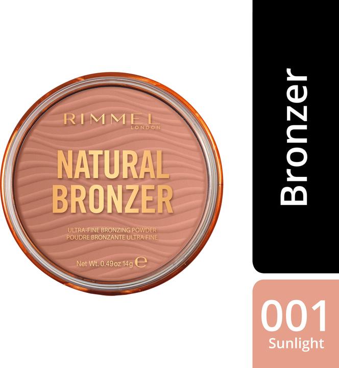 Actual product image Rimmel London Natural Bronzer (001 Sunlight, Bronzer, 14 g)