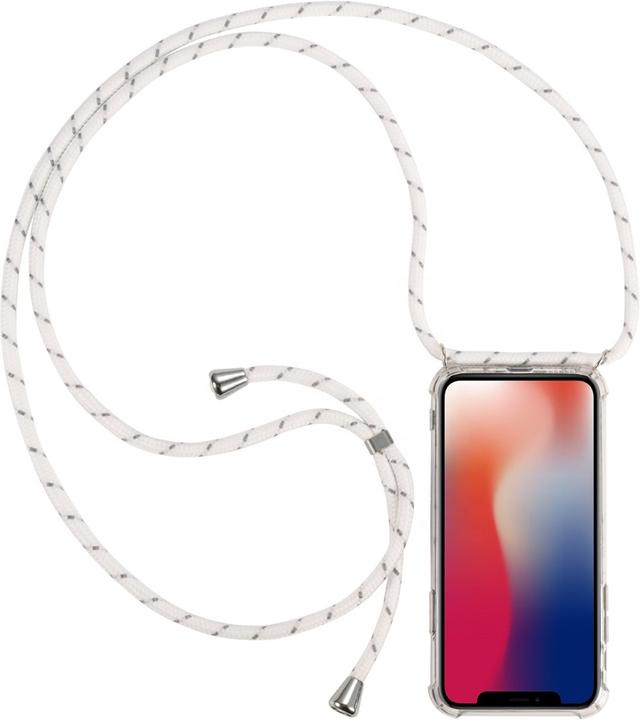 cyoo Necklace Case+ Mobile Chain - iPhone 12 12 Pro 6.1" - White - Silicone Case
