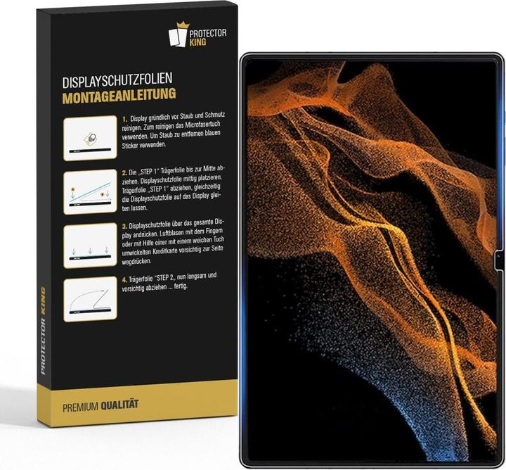 Actual product image Protectorking 5x Panzerfolie Anti-Shock matt entspiegelt (5 Piece, Galaxy Tab S9 Ultra)