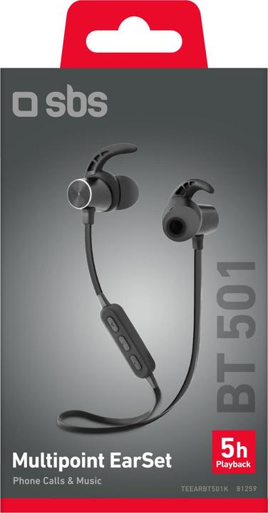 Image du produit SBS Écouteurs magnétiques sans fil BT501 (50 h, Sans fil)