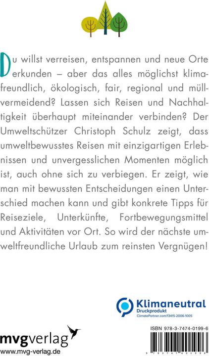 Actual product image Nachhaltig reisen für Einsteiger (German, Christoph Schulz, 2020)