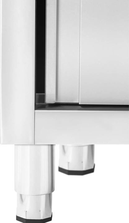 Produktbild Royal Catering Spülenschrank Spülenunterschrank Spülschrank Edelstahl Becken: 400x400x240 mm (Aufsatzspülbecken, 24 cm, 60 cm)