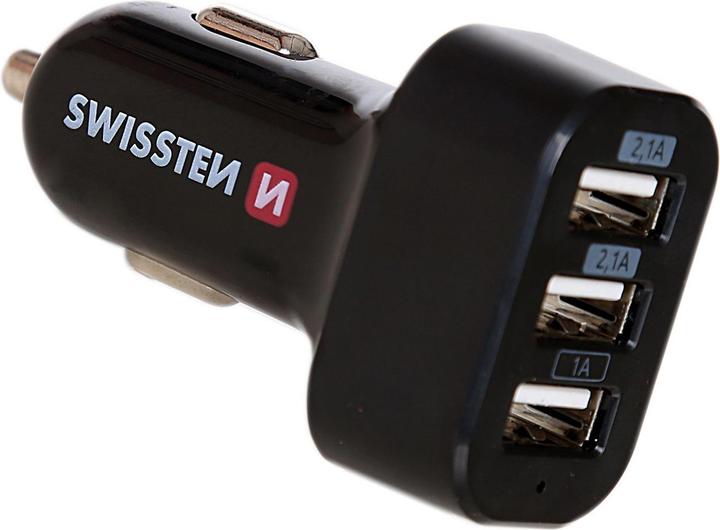 Produktbild Swissten USB Autoladegerät mit 3x USB 5,2A Power