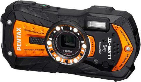 Pentax Optio WG-2 GPS, 14MP, 5x WW-Zoom, Wasserfest, Orange