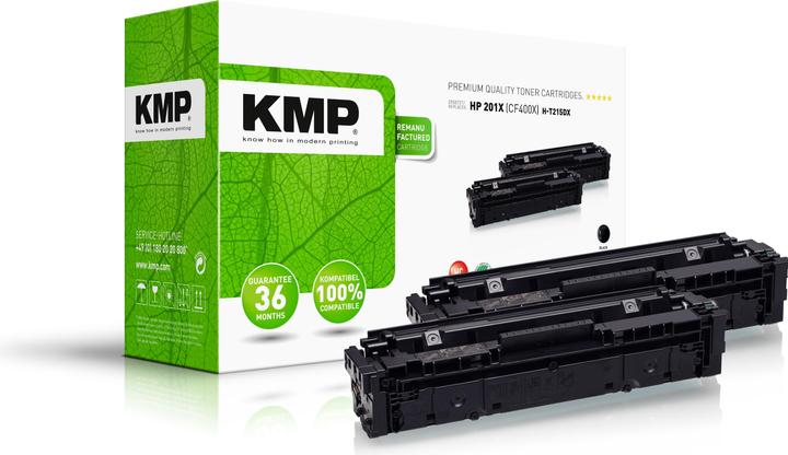 Image du produit KMP 2 H-T215DX toner noir pour remplacer HP 201X (CF400XD) (B)
