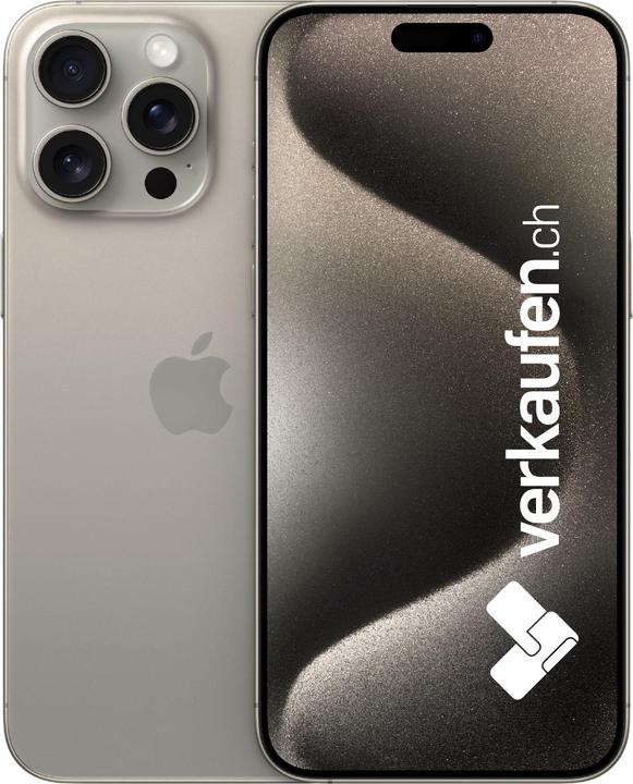Produktbild verkaufen.ch iPhone 15 Pro Max (256 GB, Natural Titanium, 6.70", 48 Mpx, SIM + eSIM, B / Sehr gut)