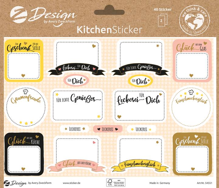 Avery Kitchen Sticker