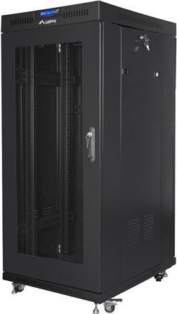 Lanberg Standschrank 19 Zoll 22HE 800x800 Gittertür (22 HE, 19 Zoll Rack)