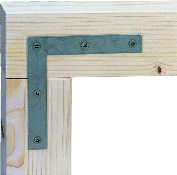 Immagine prodotto Alberts Staffa angolare quadrata 160 x 160 x 30 mm, zincata sendzimir, 1 pz. (Angoli, 10 pz.)