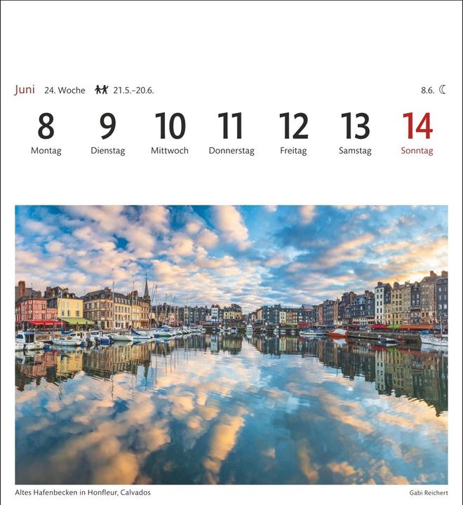 Produktbild Harenberg Bretagne & Normandie Sehnsuchtskalender 2026 - Wochenkalender mit 53 Postkarten (Deutsch)