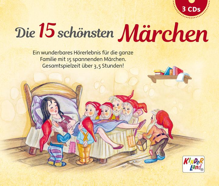 Produktbild Die 15 schönsten Märchen erzählt von Elmar Gunsch, 3 Teile