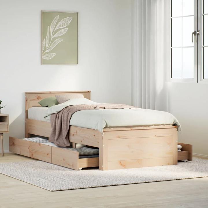 Produktbild VidaXL Bett ohne Matratze mit Kopfteil (90 x 200 cm)