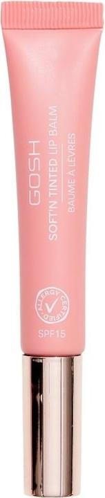Produktbild Gosh Tinted Lip Balm with SPF 15 Vegan Lip Care Stick in Nude 001 Moisturizing Lip Balm (8 ml)
