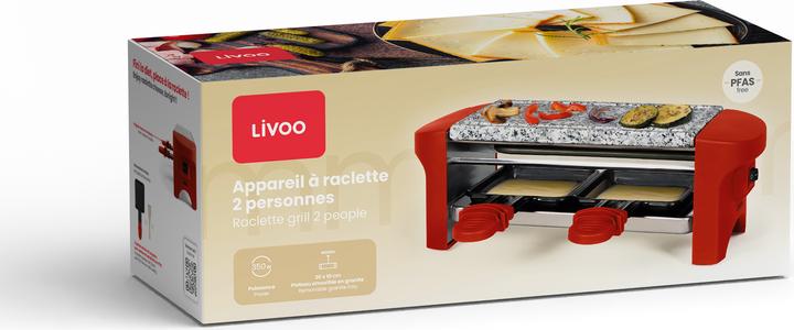 Immagine prodotto Livoo Set per raclette griglia 2 persona
