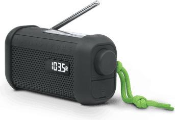 Image du produit Muse Radio solaire portable avec crank & flashlight (FM, Bluetooth, NFC)