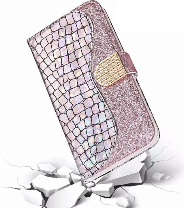 Image du produit PhoneLook Fourre Flip Croco Strass (Apple iPhone 11 Pro)