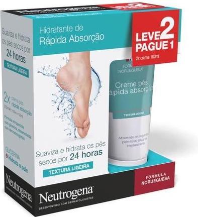 Actual product image Neutrogena Foot Cream 100ml - Pack of 2 (Foot cream & foot gel, 100 ml)