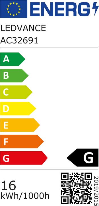 Etichetta energetica Ledvance Lampada a LED con riflettore (E27, 15.20 W, 1035 lm, 6 x, G)