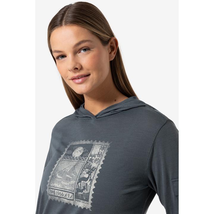 Immagine prodotto Super Natural Women's Stamp Light Print Hoodie (L)