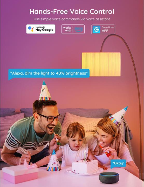 Produktbild Govee Smart Light Bulb (E27, 9 W, 800 lm, 1 x, F)