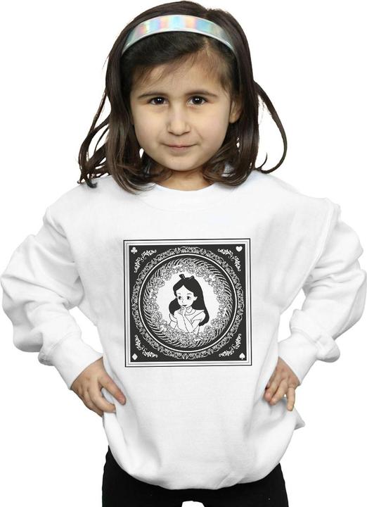 Disney Mädchen Alice im Wunderland Box Sweatshirt (140, 146)
