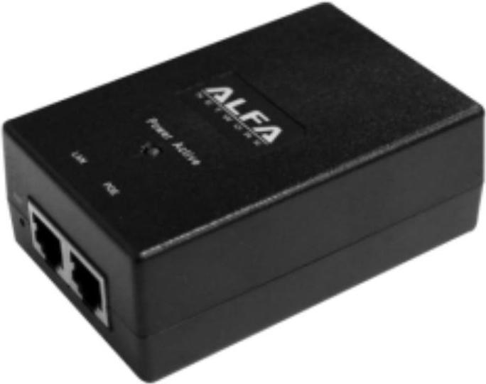 Actual product image Alfa Network APOE48V-1G-EU - 48V Passive PoE Adapter, EU Plug