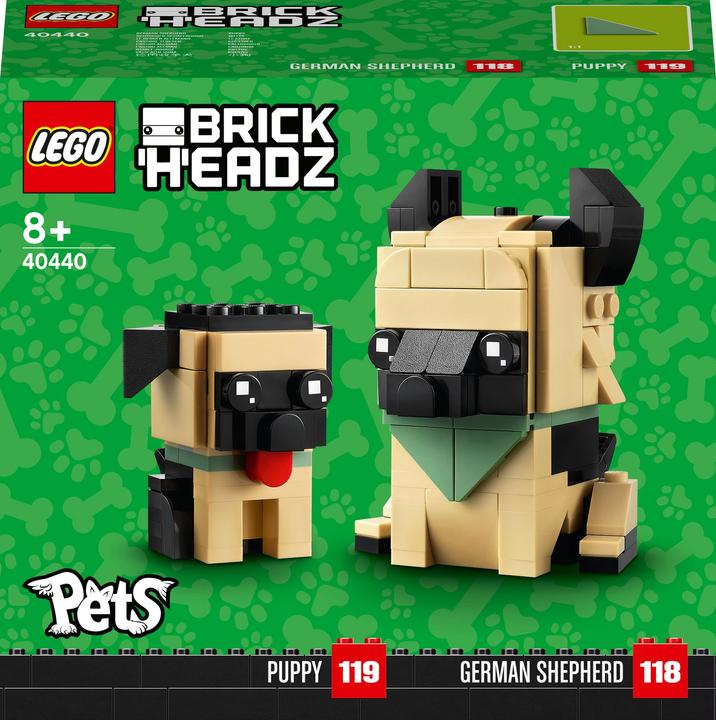 Actual product image LEGO German Shepherd (40440, LEGO Brickheadz)