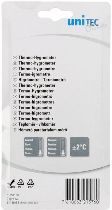 Produktbild Unitec Thermo-Hygrometer