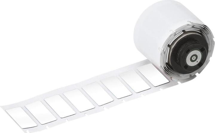 Brady M6-02-7593-WT, Aufgeschäumter Polyester, Weiss, glänzend, 27.00 x 12.50 mm, permanent (250 E.