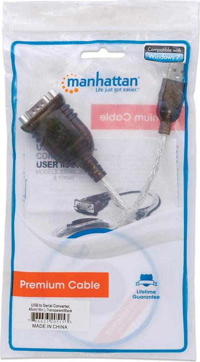 Actual product image Manhattan USB A — RS-232 (0.45 m, VGA)
