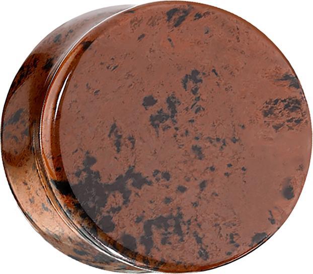 Image du produit Star Piercing Flared Plug en pierre d'acajou obsidienne (Pierre d'acajou obsidienne)