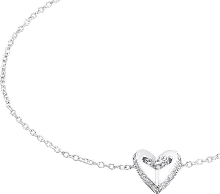 Immagine prodotto S.Oliver Gioielli da braccio da donna, argento 925, zirconi (sintetici) | cuore (17 cm, Argento 925)