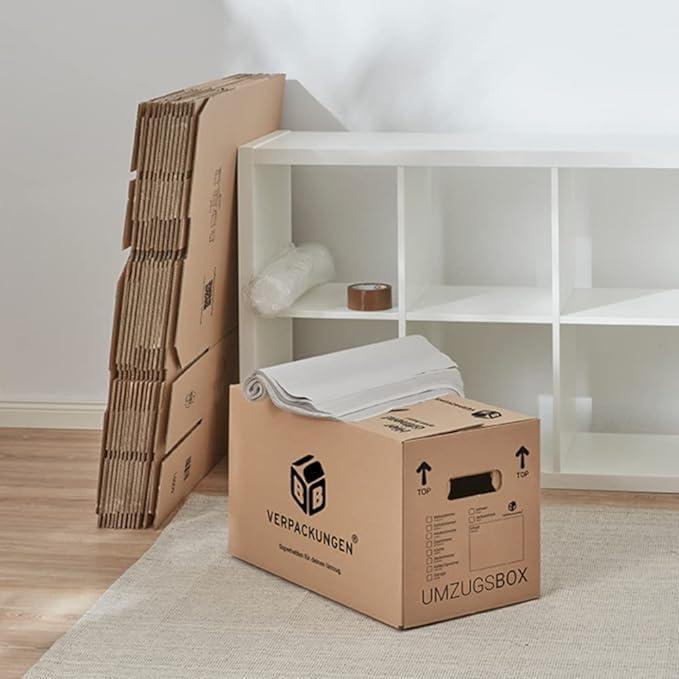Produktbild BB Umzugskarton Zügelkarton Komplettset (für 1 bis 2-Zimmer-Wohnung bis zu einer Grösse von ca. 50 m (53 l)